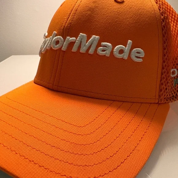 TaylorMade Orange Performance Golf Cap - Picture 2 of 7